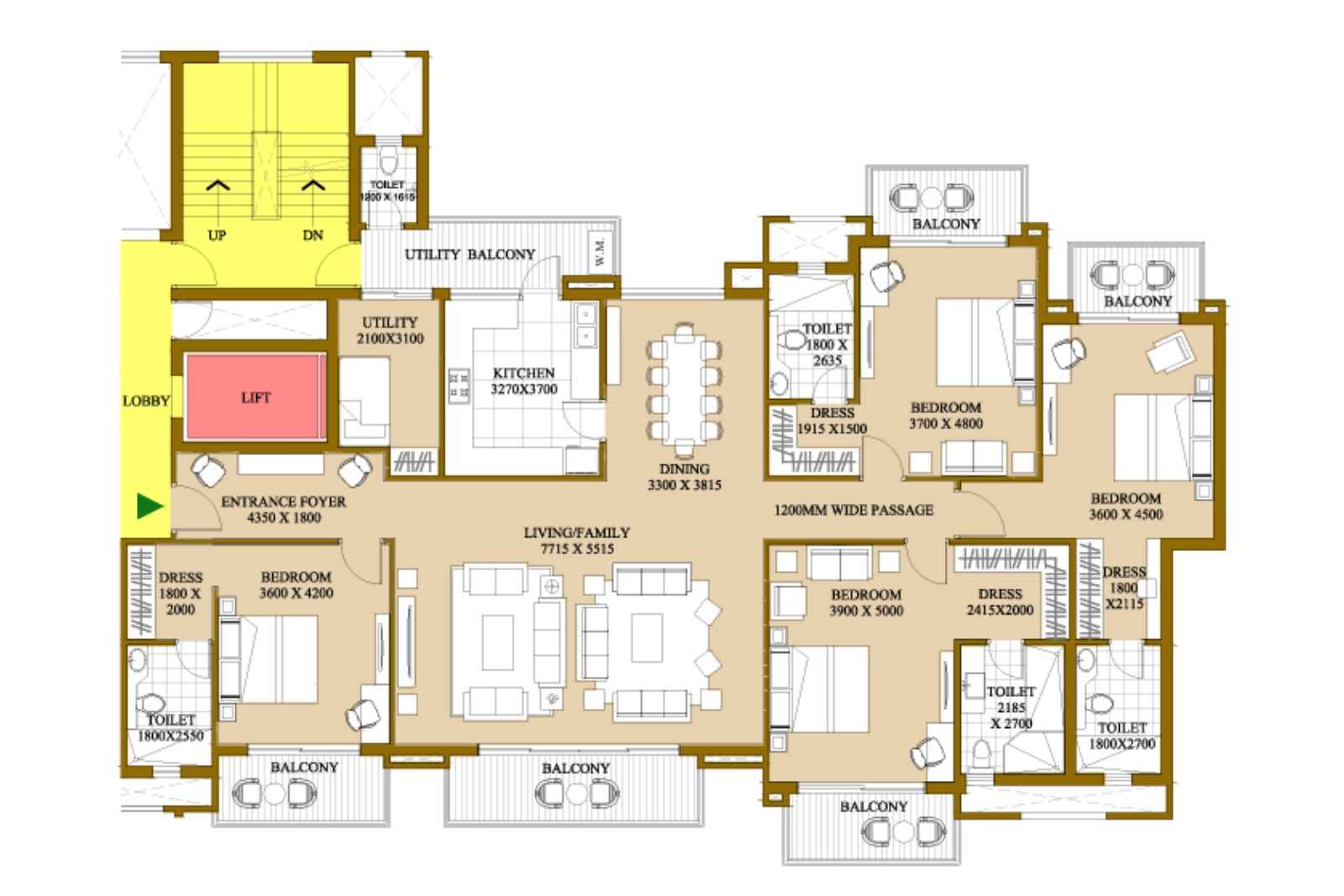 ATS Le Grandiose Phase 2 Floor Plan