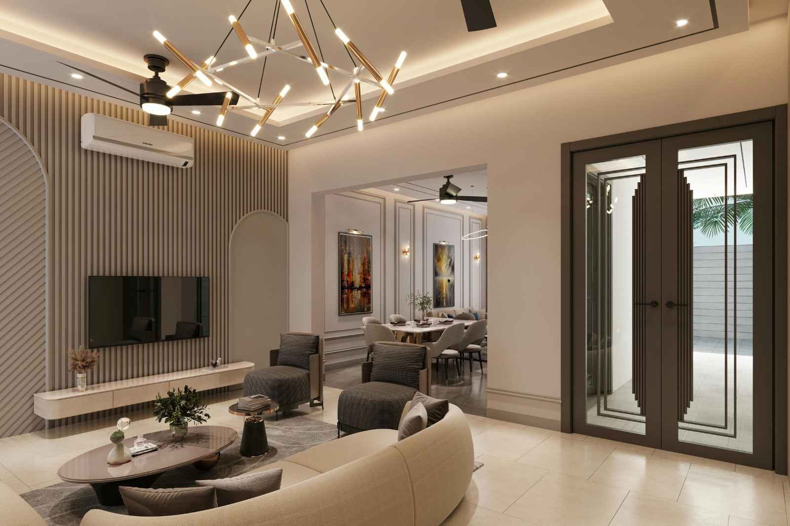 Luxury 4 BHK apartment interior in Noida